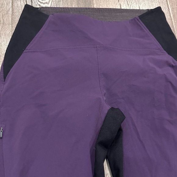 Mountain Hardwear Women's CHOCKSTONE NIGHT IRIS PURPLE TIGHTS Pants S UPF 50 - Picture 2 of 11